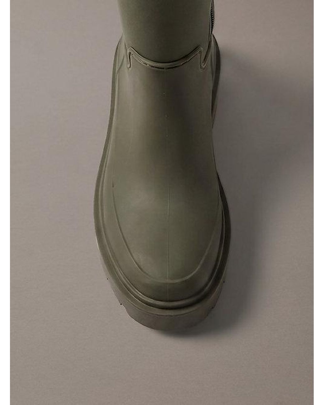 Calvin Klein Green Knee High Flexible Lug Sole Rainboots