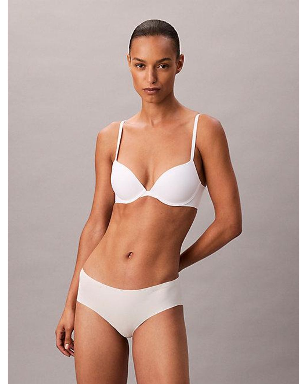 Calvin Klein Brown Push Up Plunge Bra Perfectly Fit