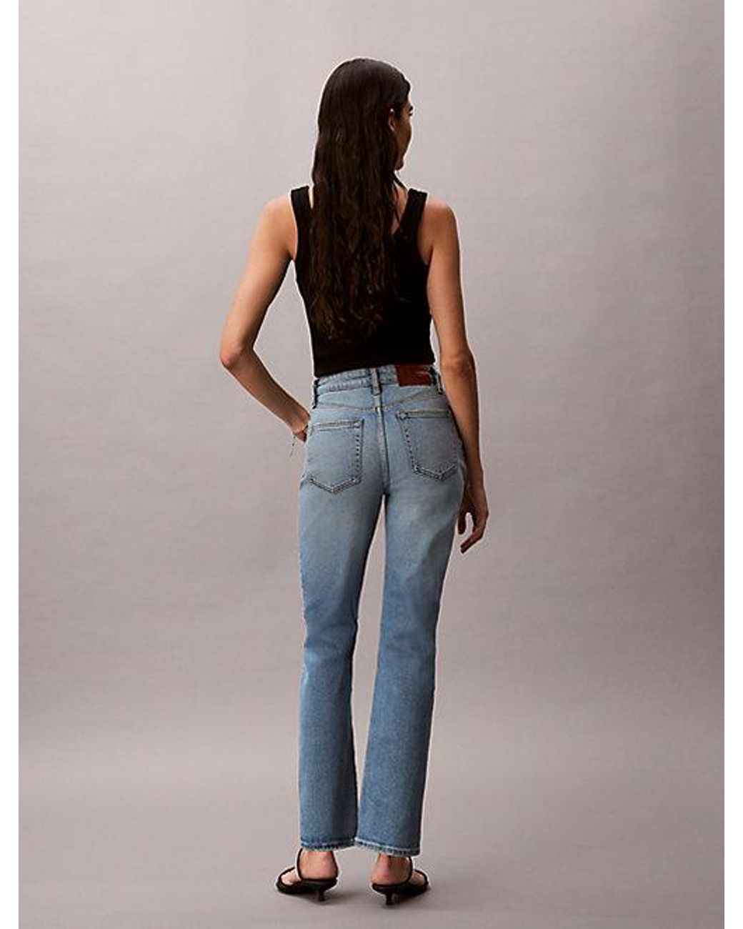 Calvin Klein Multicolor Jeans High Rise Straight Jeans