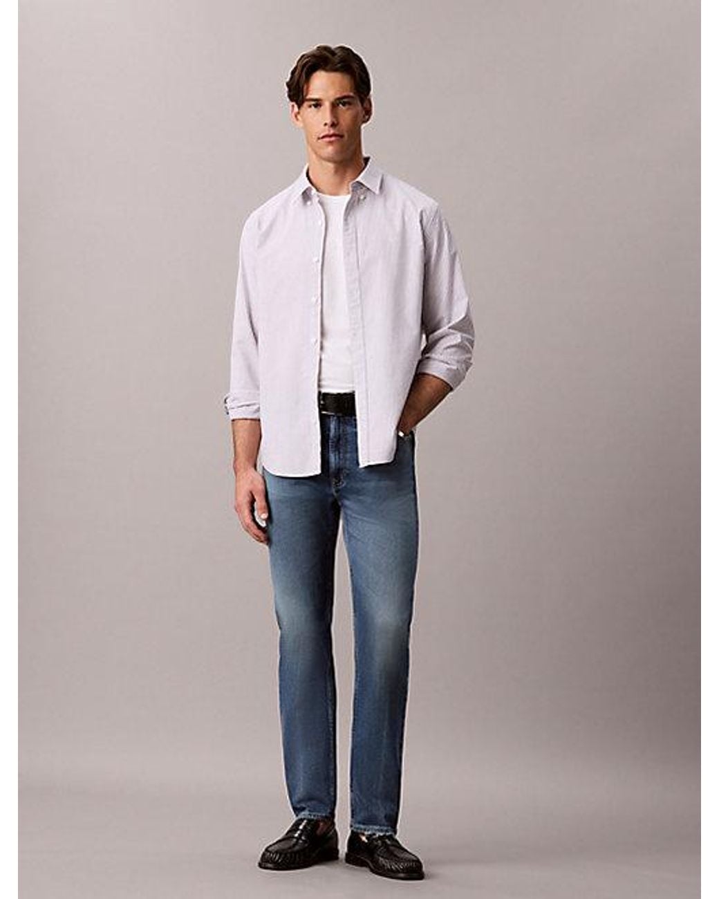 Calvin Klein Blue Jeans Standard Straight Jeans for men