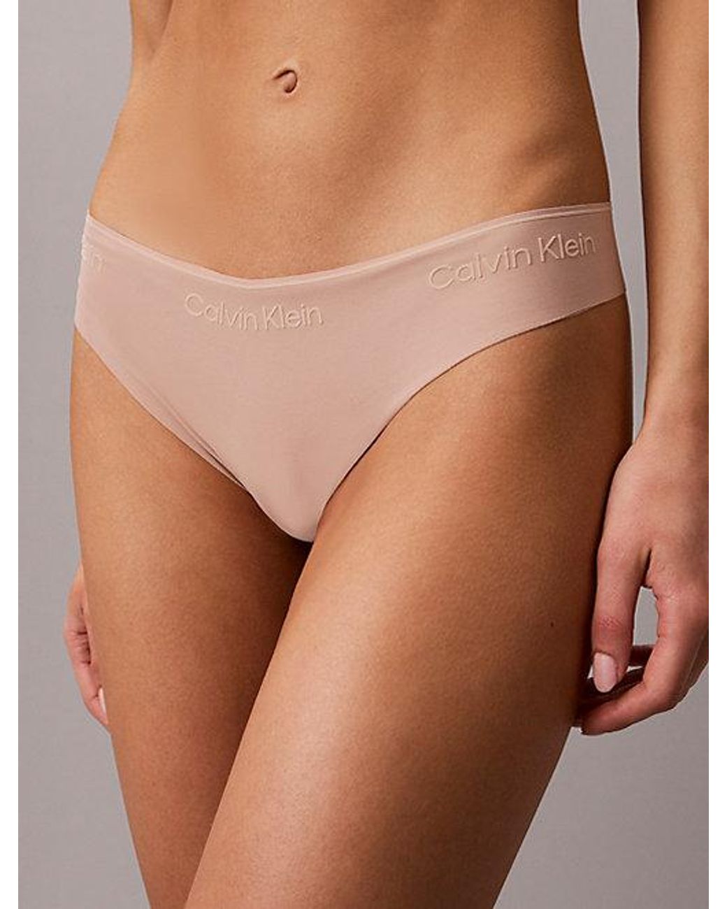 Calvin Klein Brown Thong Invisibles Icon