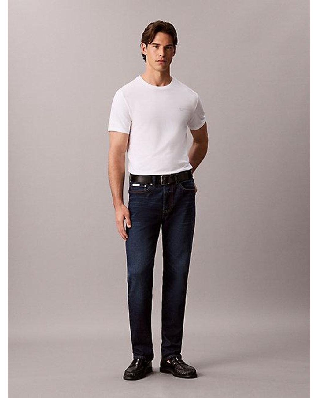 Calvin Klein Gray Jeans Tapered Jeans for men