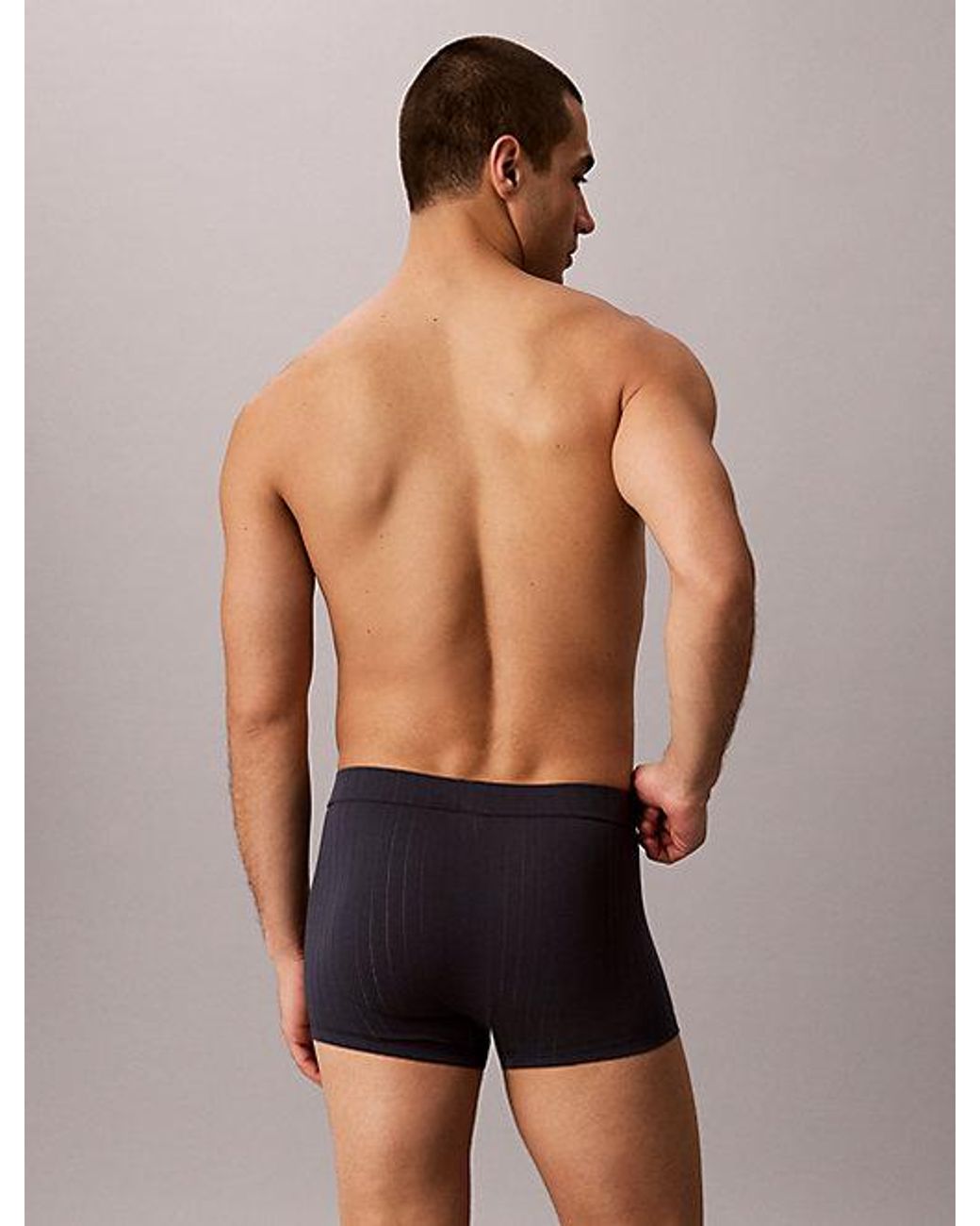 Calvin Klein Blue Trunks Icon Cotton Stretch for men