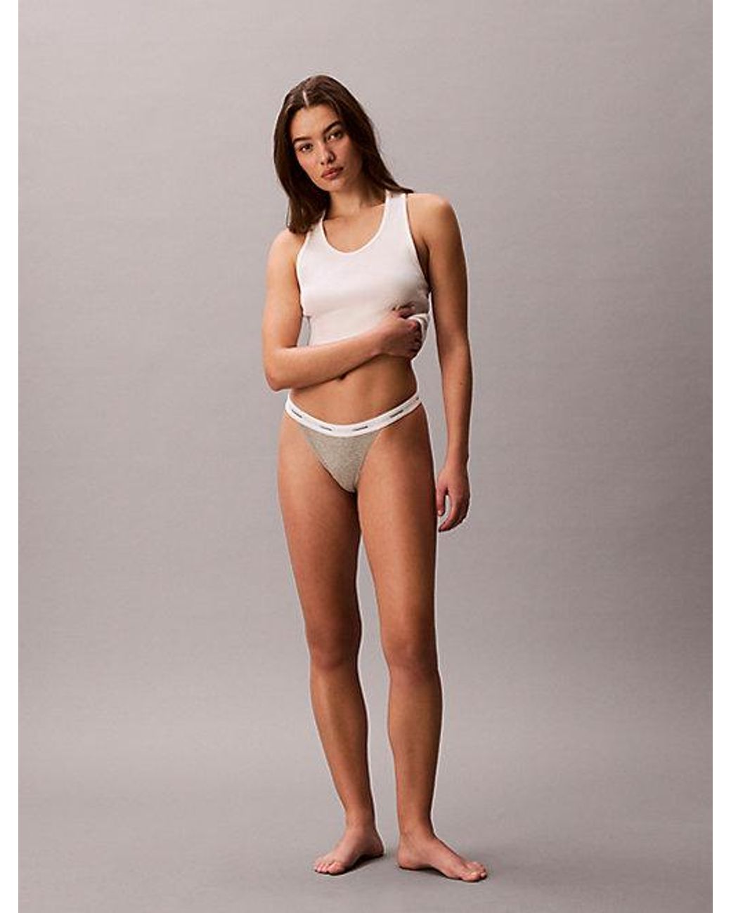 Calvin Klein Gray 3Er-Pack String-Tanga