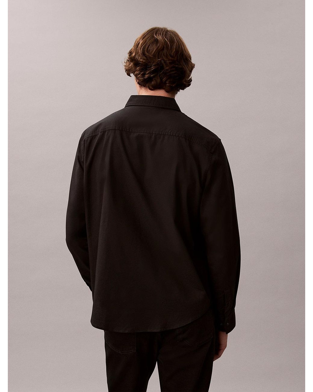 Camicia Button-Down Classica di Calvin Klein in Black da Uomo