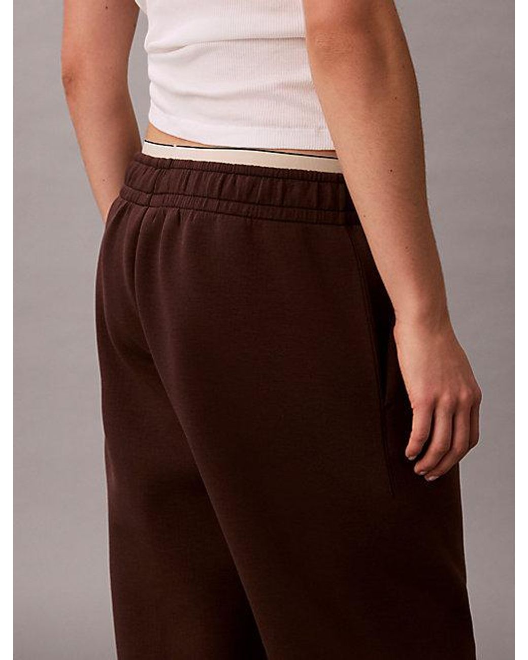 Calvin Klein Brown Relaxed Smooth Stretch Joggers