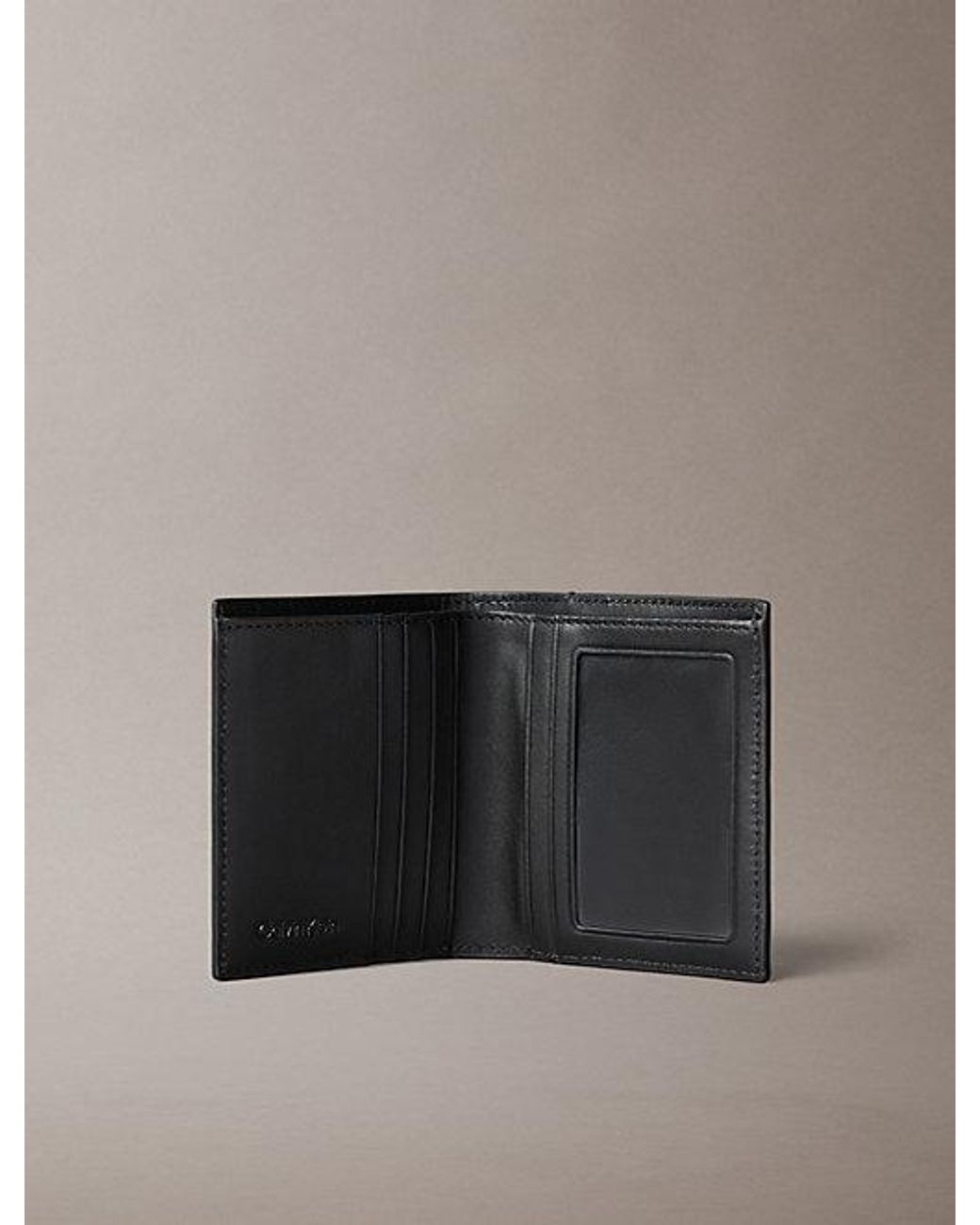 Calvin Klein Black Leather Rfid Cardholder And Wallet Gift Set for men