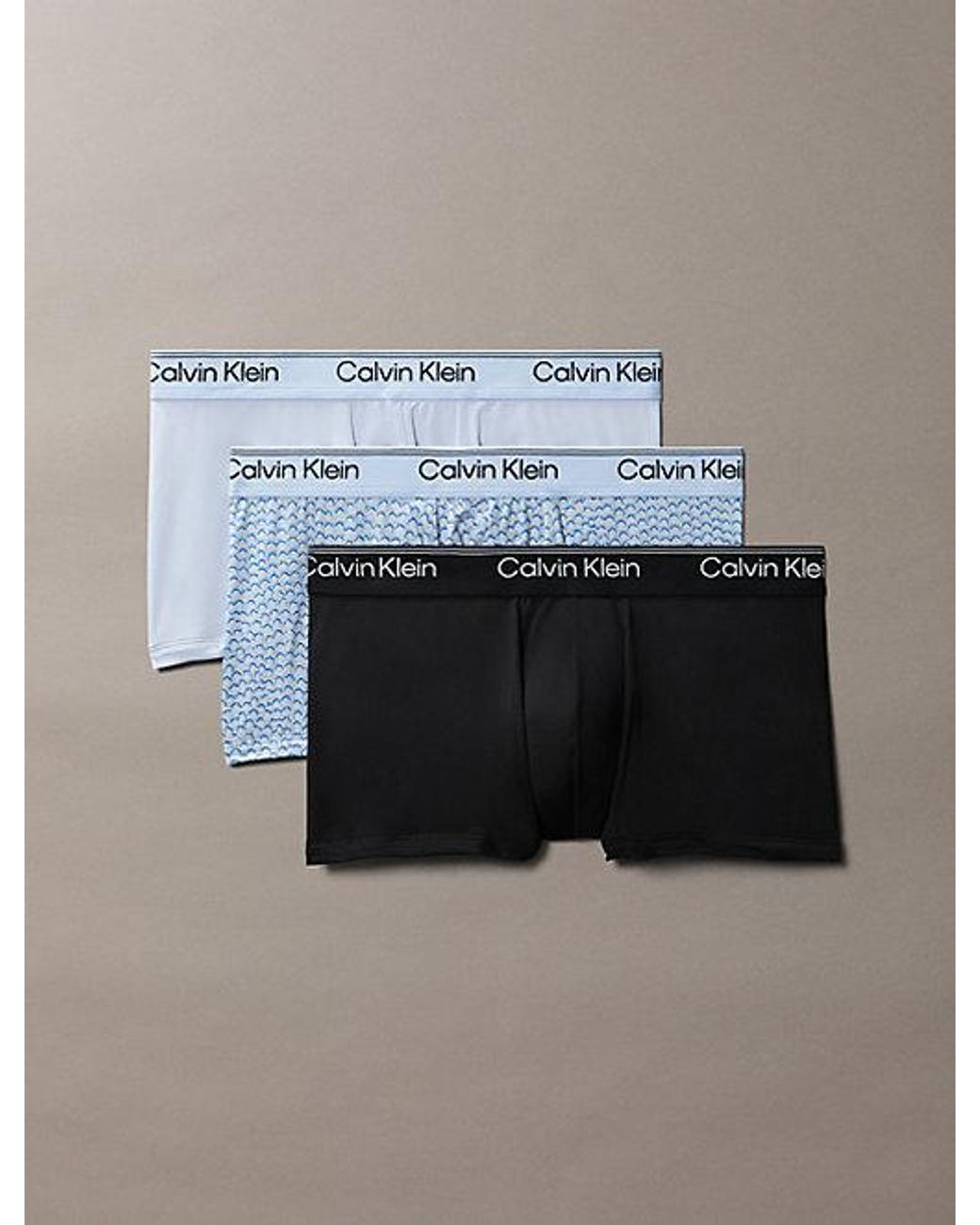Calvin Klein Multicolor 3 Pack Low Rise Trunks for men