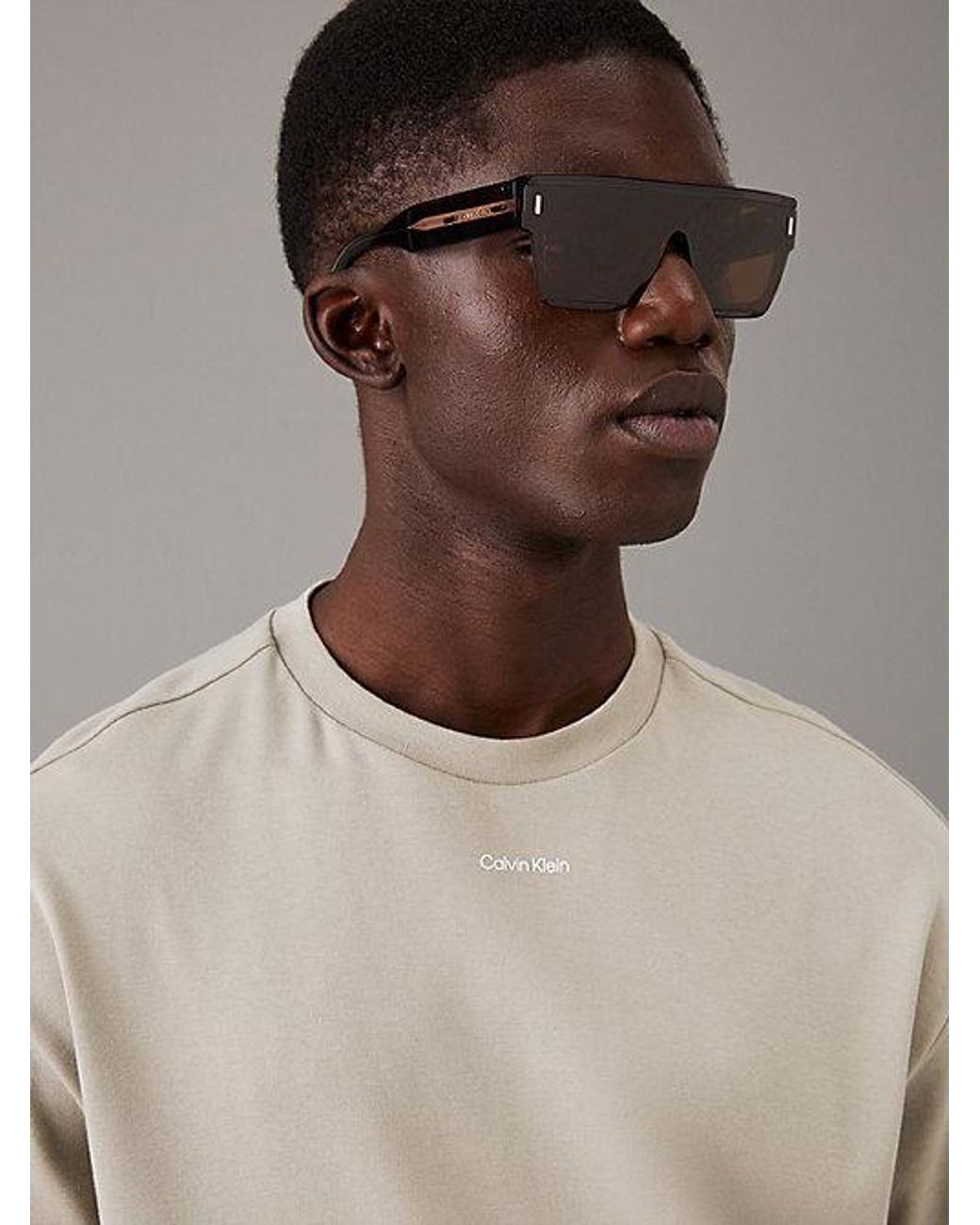 Calvin Klein Gray Square Sunglasses