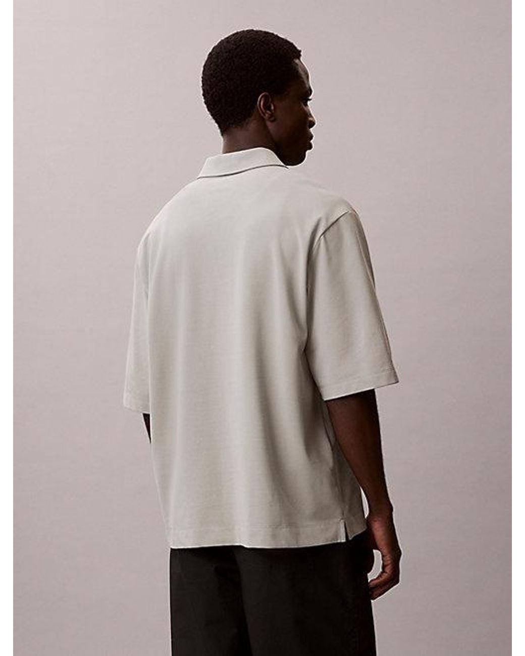 Calvin Klein Natural Pima Cotton Polo Shirt for men