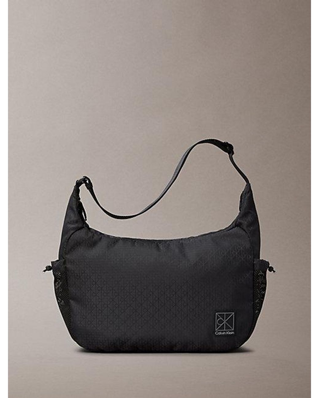 Calvin Klein Gray Water Repellent Crossbody Duffle Bag for men