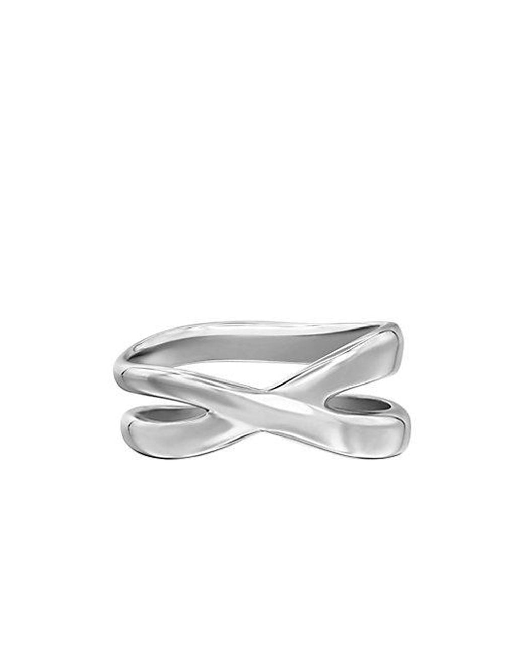 Calvin Klein White Jeans Stainless Steel Infinity Ring
