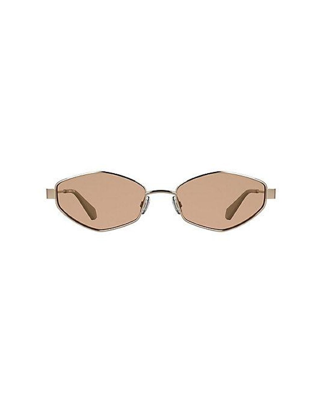 Calvin Klein White Jeans Modified Rectangle Sunglasses