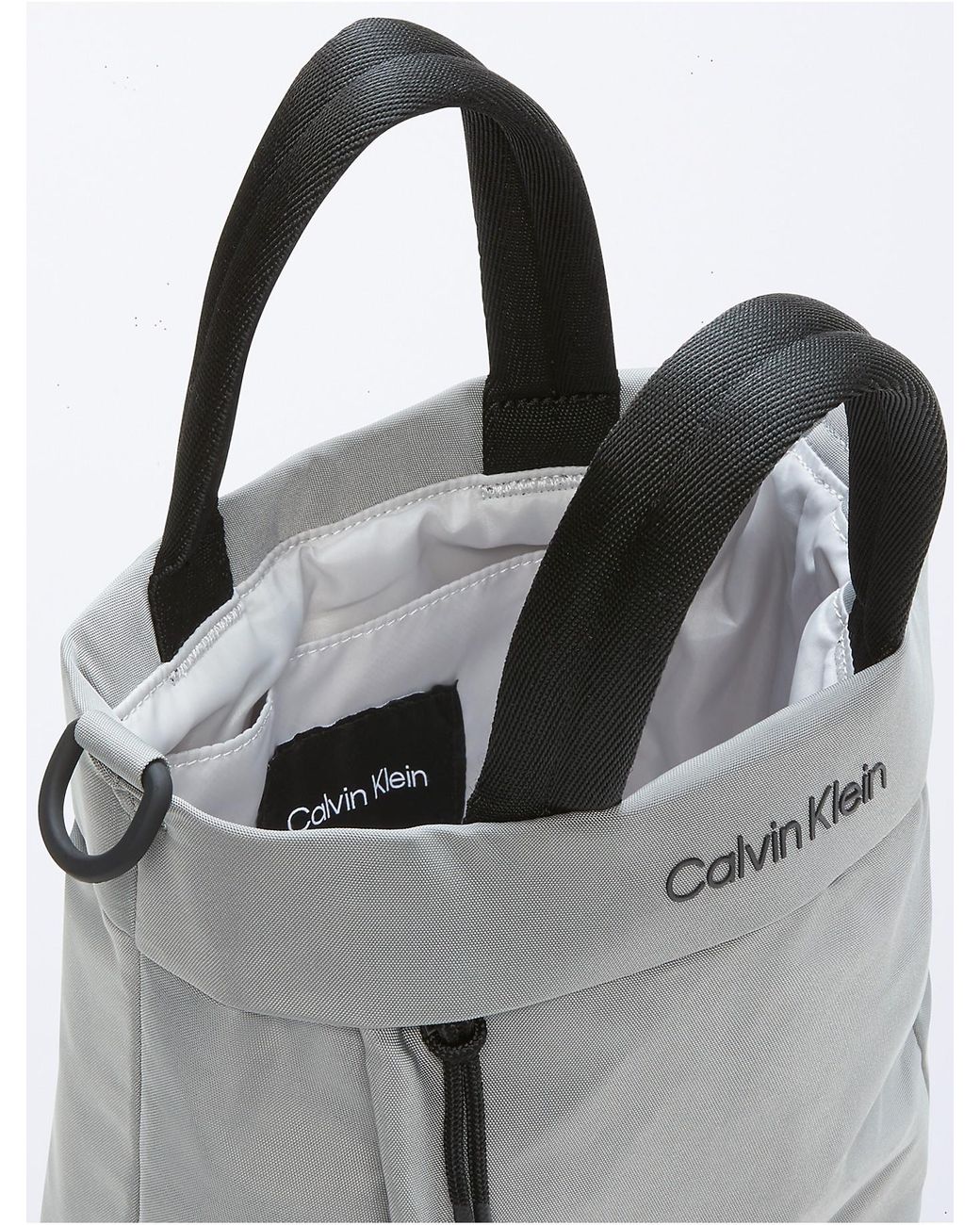 Calvin Klein Nylon Everyday Essential Small Tote Bag in Gray | Lyst