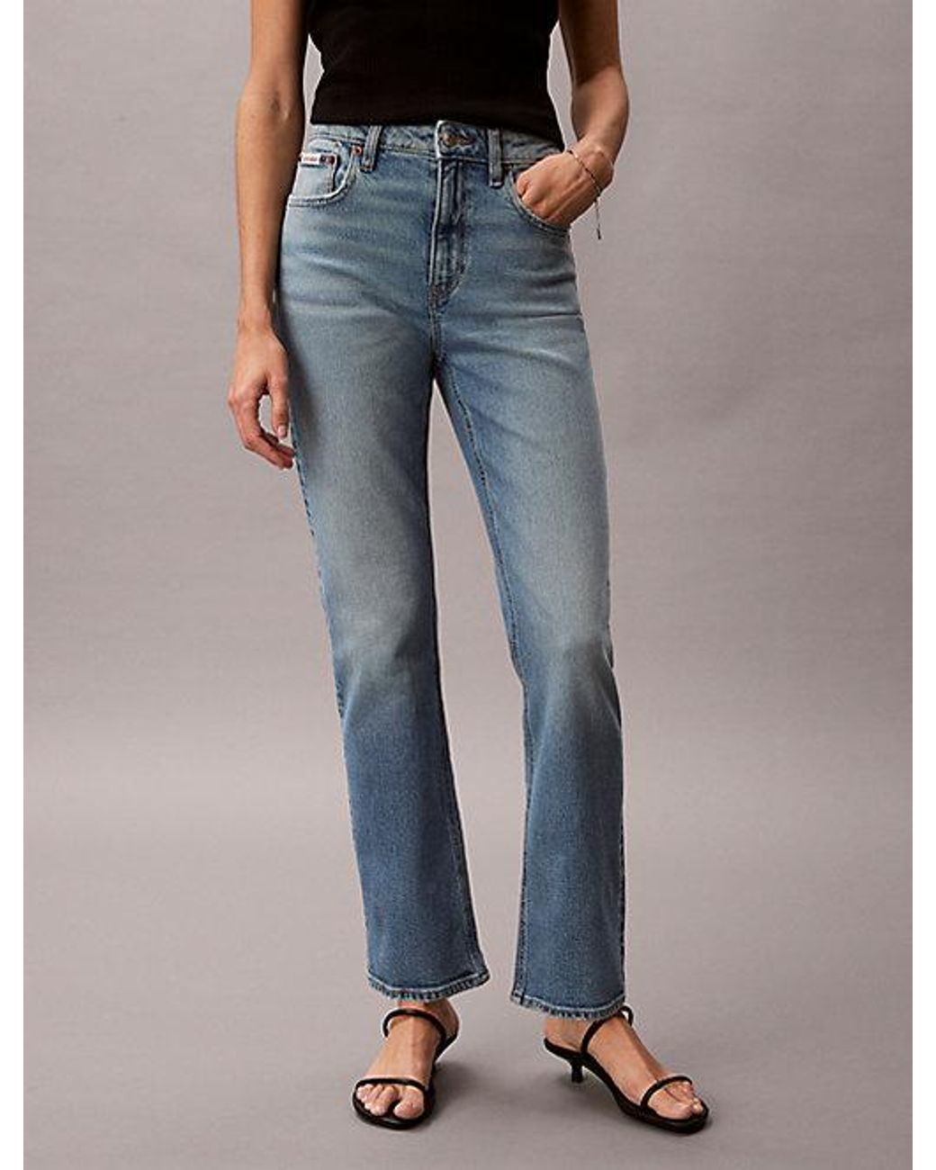 Calvin Klein Multicolor Jeans High Rise Straight Jeans