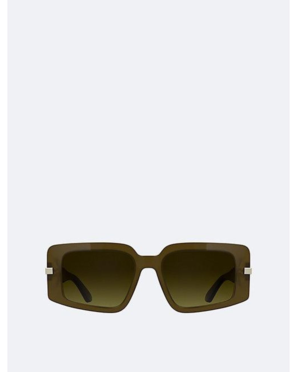 Calvin Klein Green Modified Rectangle Sunglasses