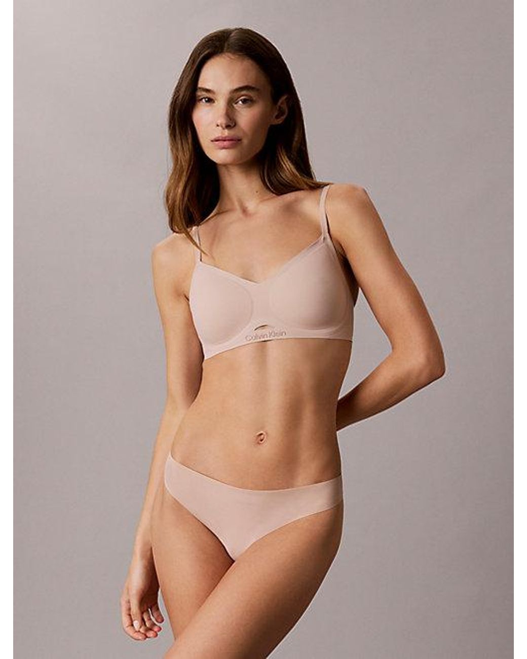 Calvin Klein Brown Lift Bralette Invisibles Icon