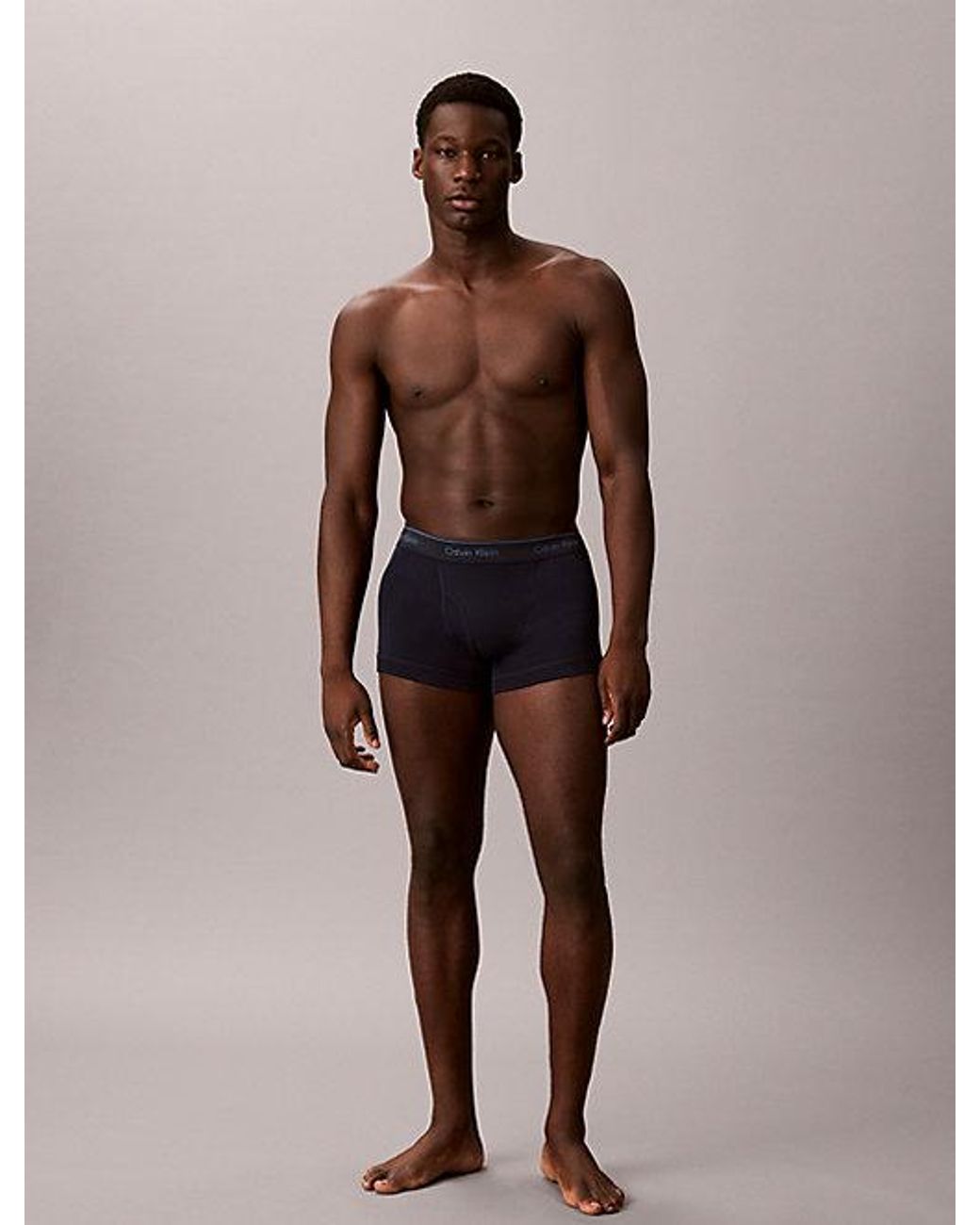 Calvin Klein Blue 5 Pack Trunks Cotton Classics for men