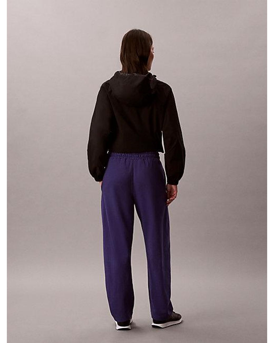 Calvin Klein Blue Jeans Cotton Terry Barrel Joggers