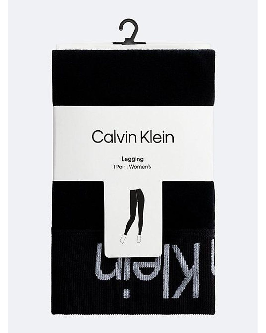 Calvin Klein Black Logo Waistband Leggings