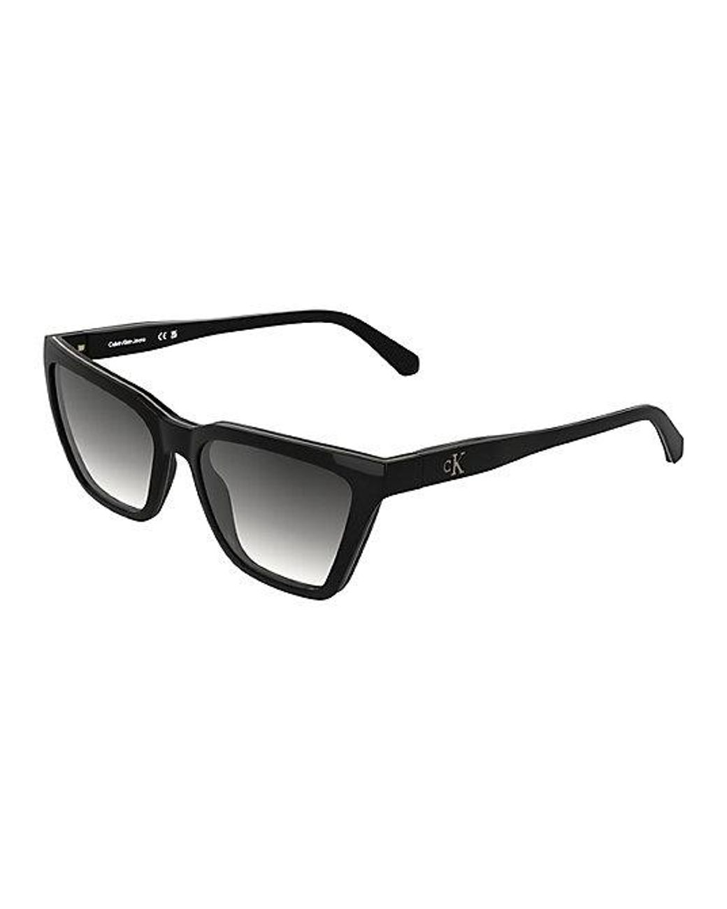 Calvin Klein Black Jeans Modified Rectangle Sunglasses