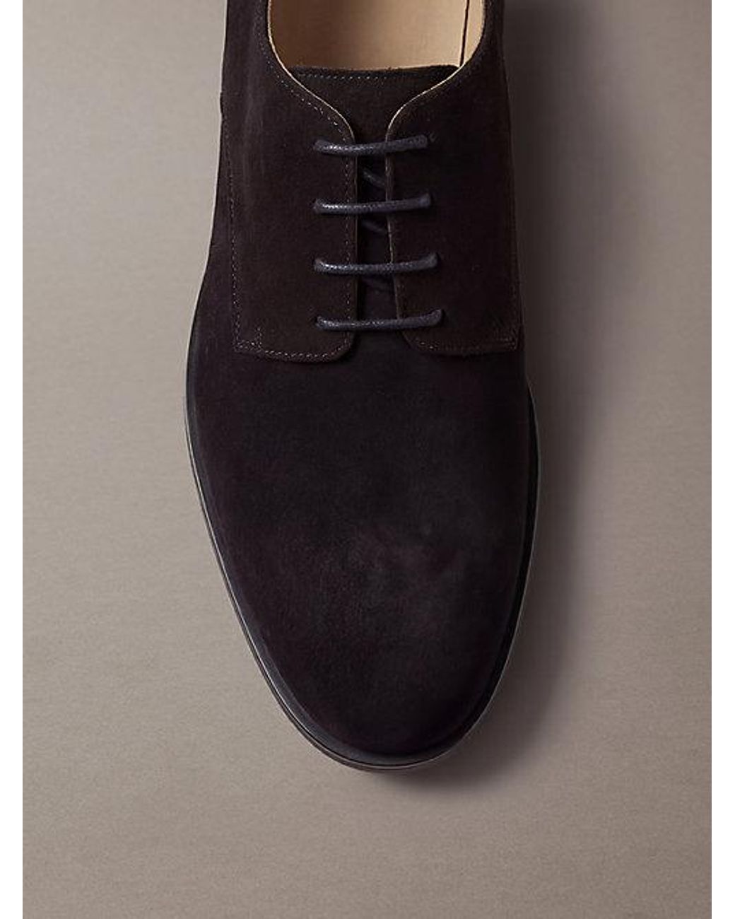 Calvin Klein Brown Theo Suede Derby Lace Up Shoes for men
