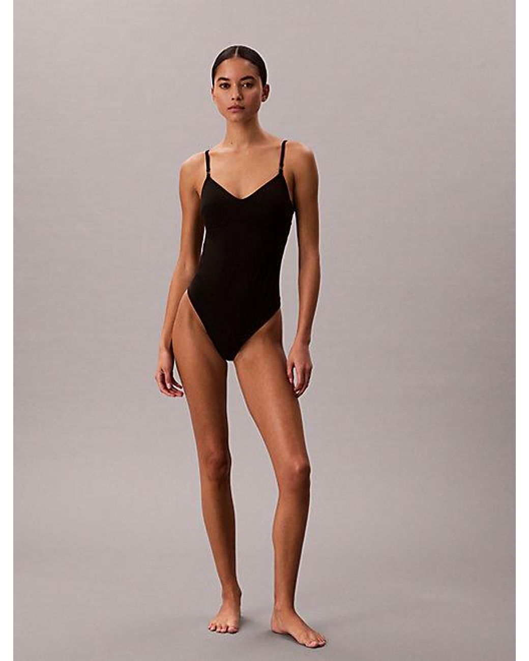 Calvin Klein Black Cut Out Swimsuit Ck Tailored