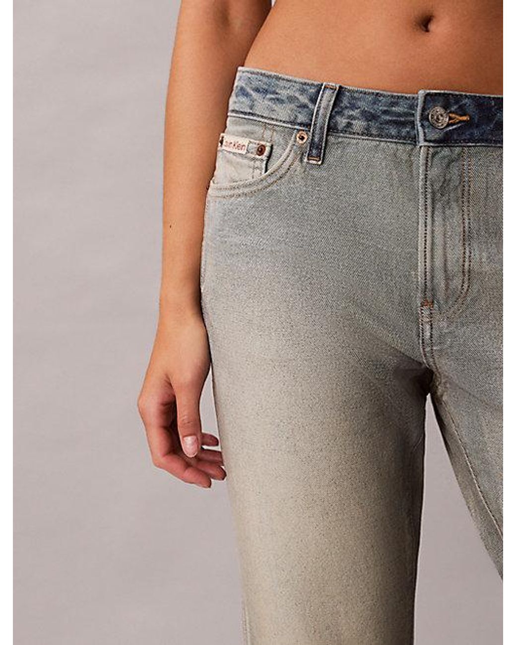 Calvin Klein Natural Jeans Selvedge Relaxed Bootcut Jeans