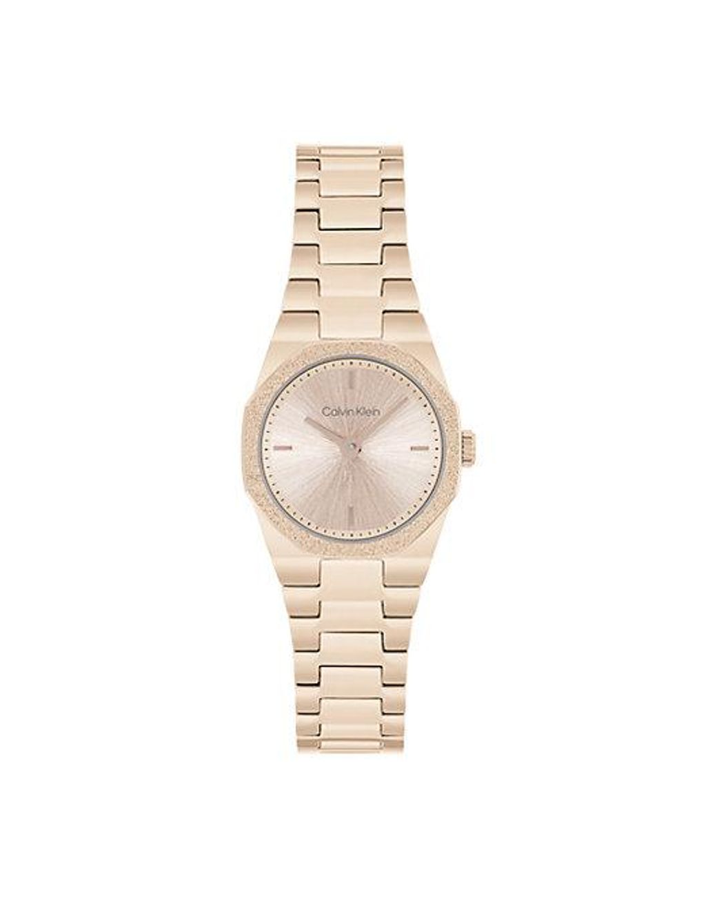 Calvin Klein White Sculpted Geometric Bracelet Watch