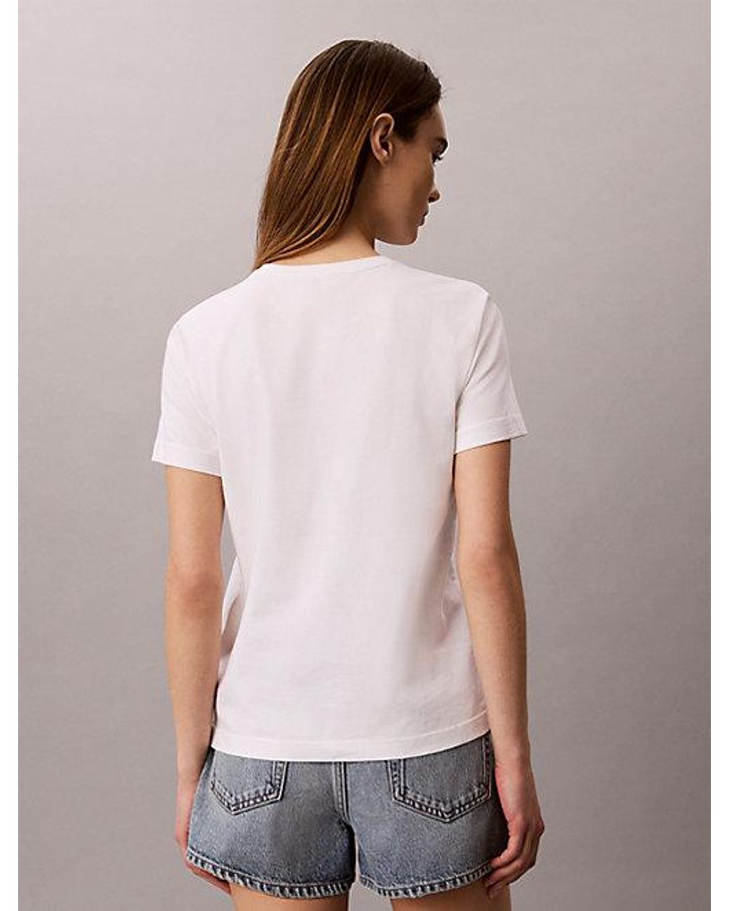 Calvin Klein Gray Jeans Monogram T-Shirt