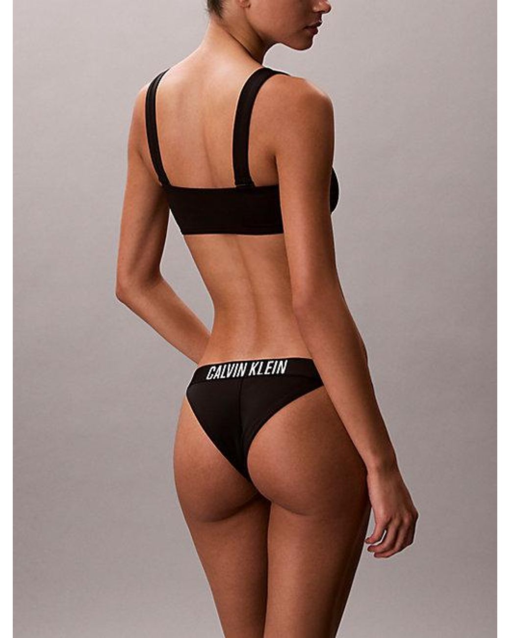 Calvin Klein Brown Brazilian Bikini Bottoms Intense Power