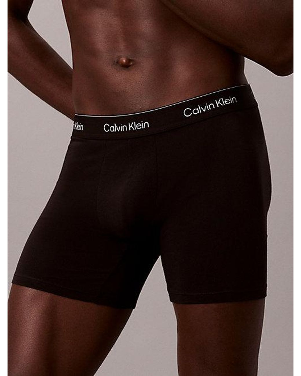 Calvin Klein Black 7 Pack Boxer Briefs for men