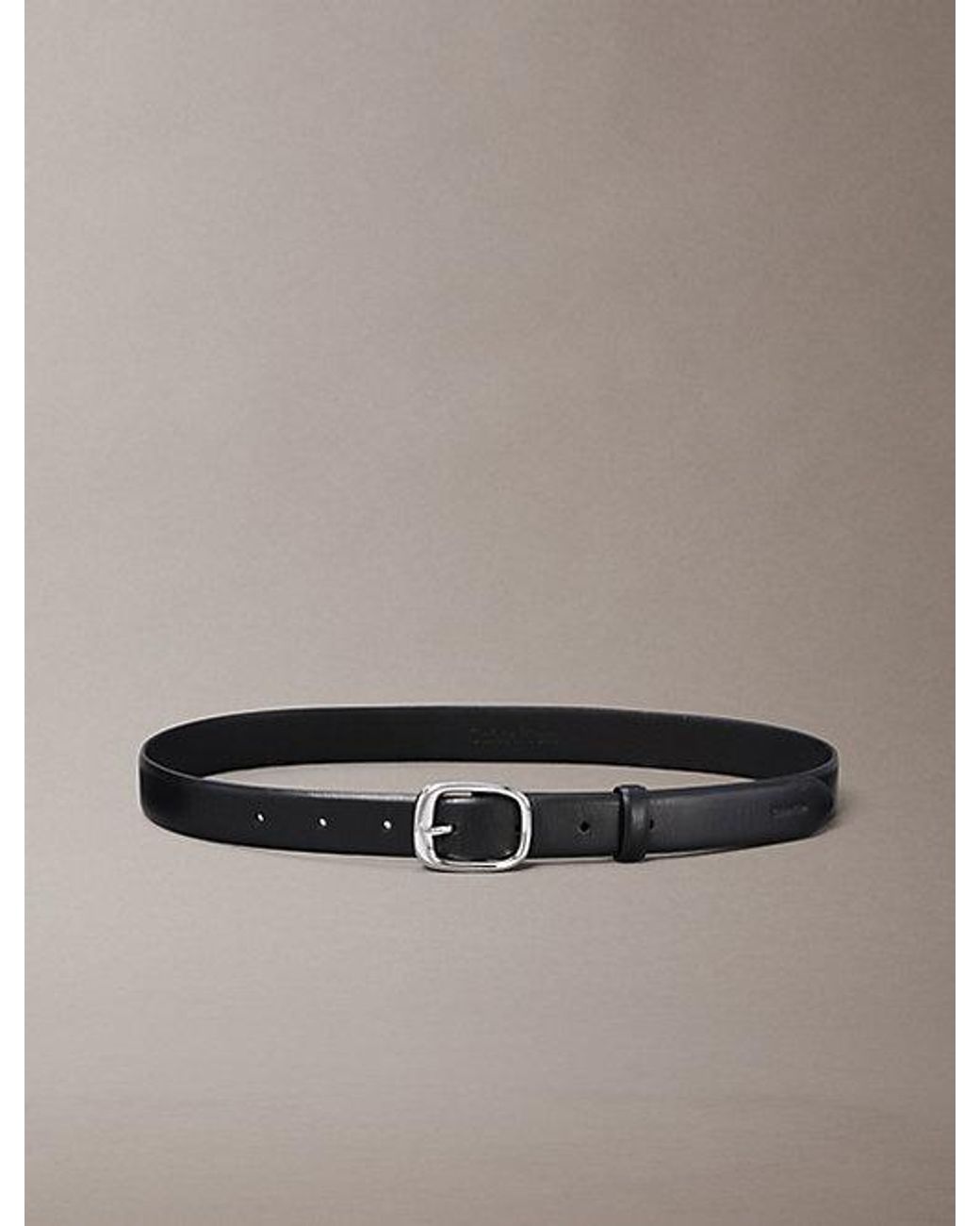 Calvin Klein Multicolor Full Grain Leather Chunky Buckle Belt