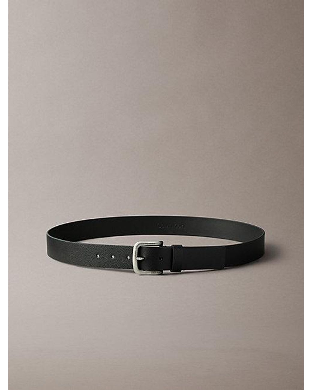 Calvin Klein Multicolor Round Buckle Pebbled Belt for men