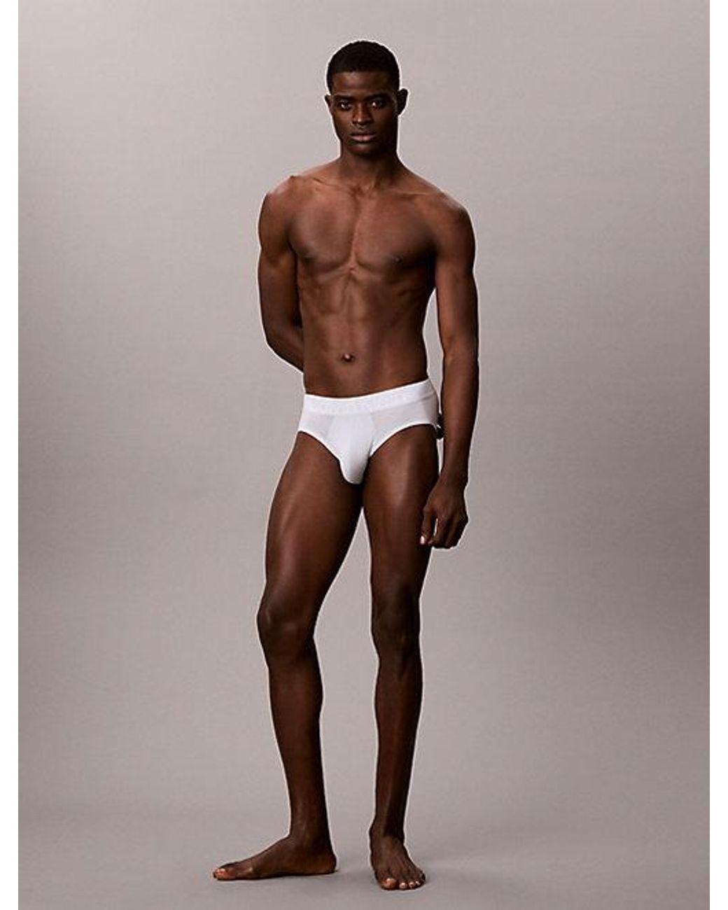 Calvin Klein Blue 3 Pack Hip Briefs Ultra Soft Cotton Lyocell for men