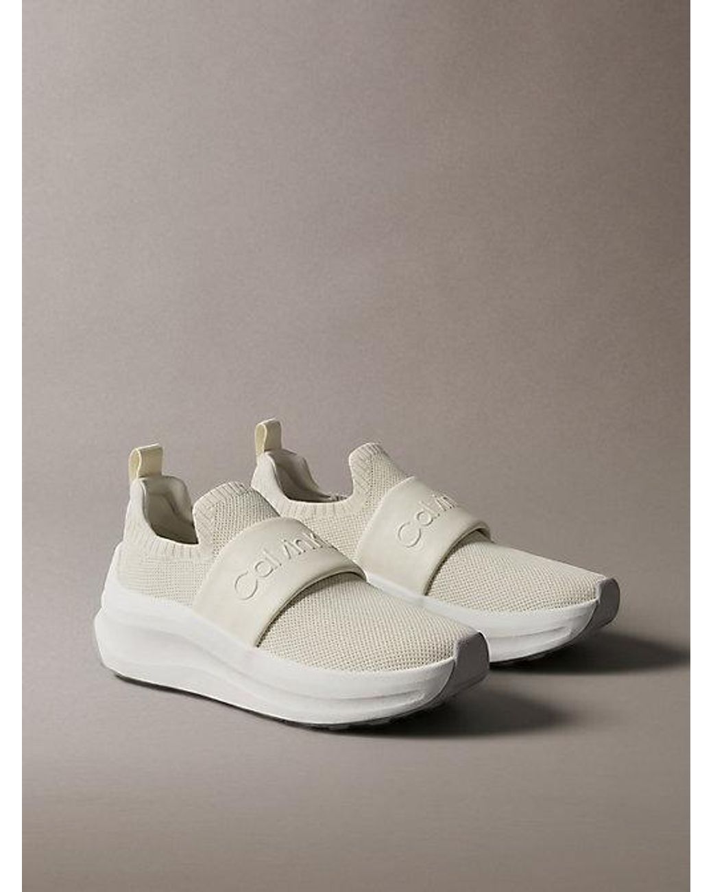 Calvin Klein Metallic Ck Volumax Slip On Runner Trainers