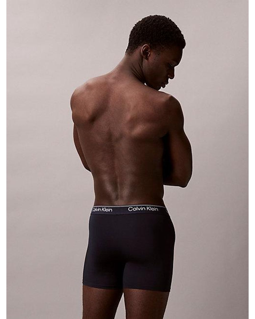 Calvin Klein 3-Pack Boxer Briefs in het Blue voor heren