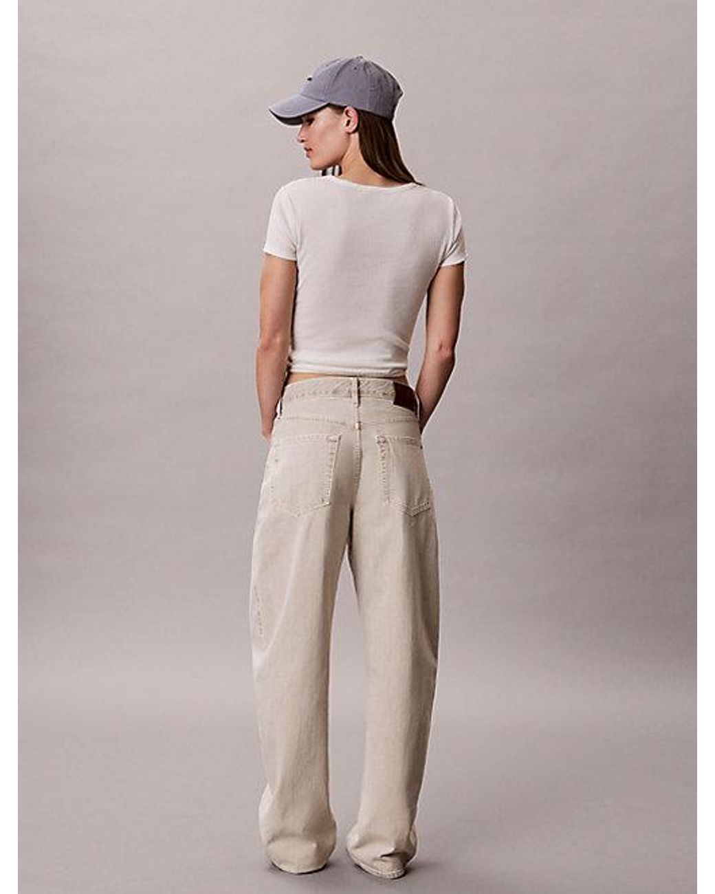 Calvin Klein Natural Jeans Barrel Leg Jeans