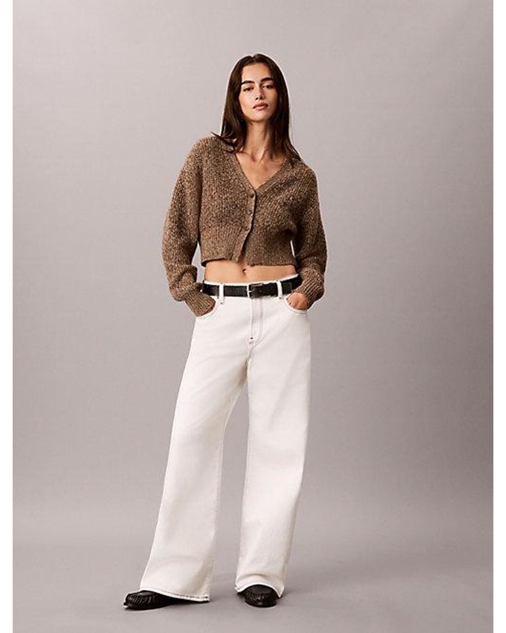 Calvin Klein Natural Jeans Wide Leg Jeans