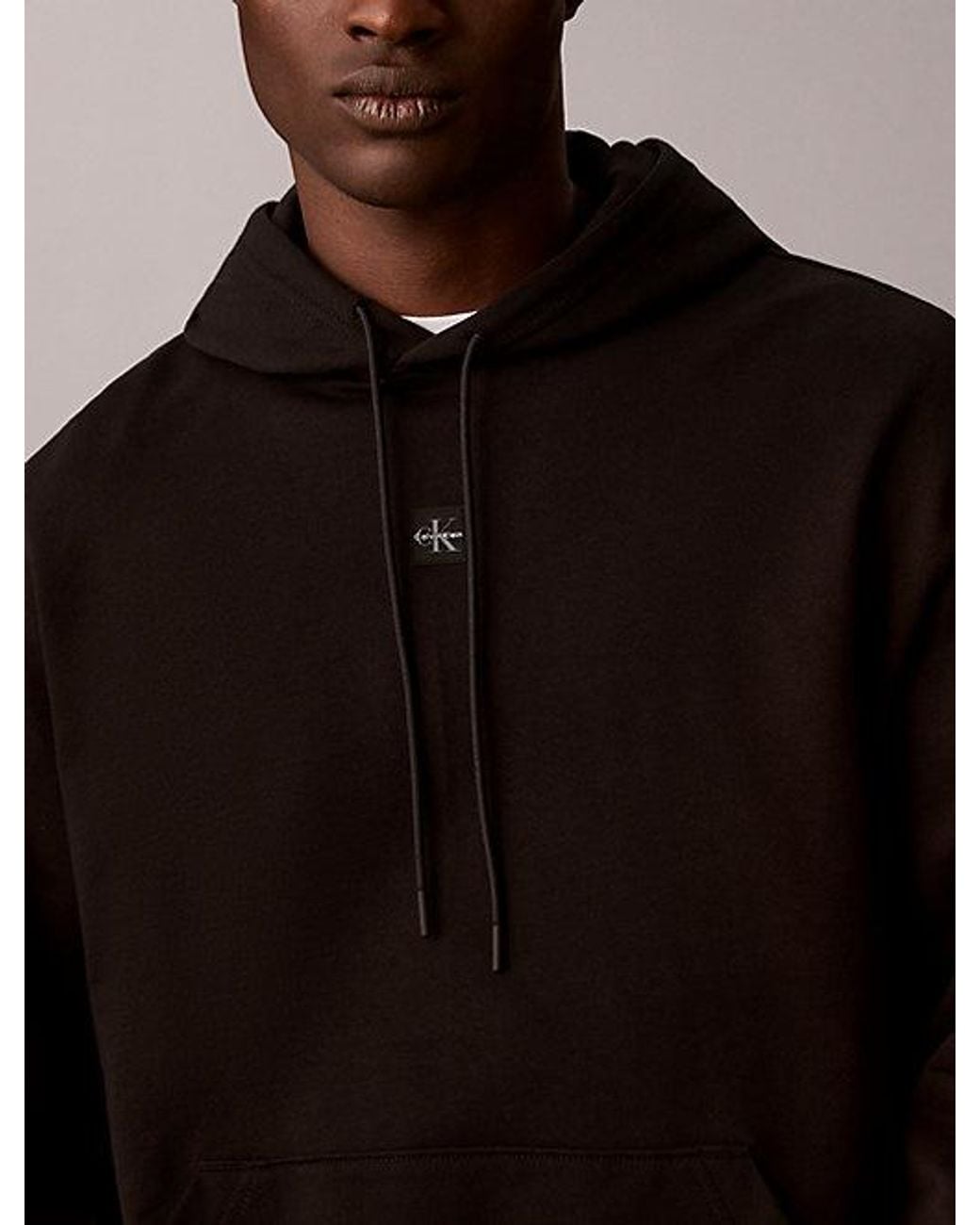 Calvin Klein Black Sport Heavyweight French Terry Zip Hoodie for men
