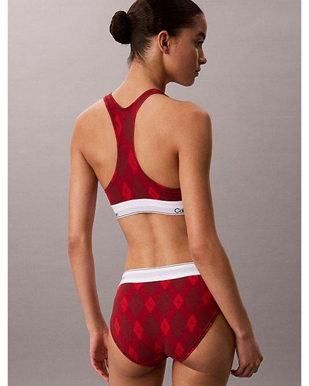 Calvin Klein Red Bikini Briefs Icon Cotton Modal