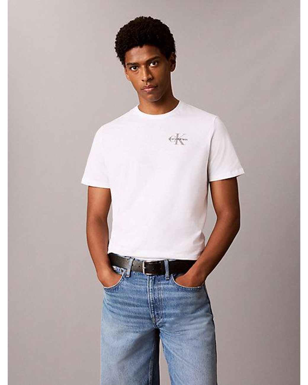 Calvin Klein Black Jeans 2 Pack Monogram T-Shirts for men