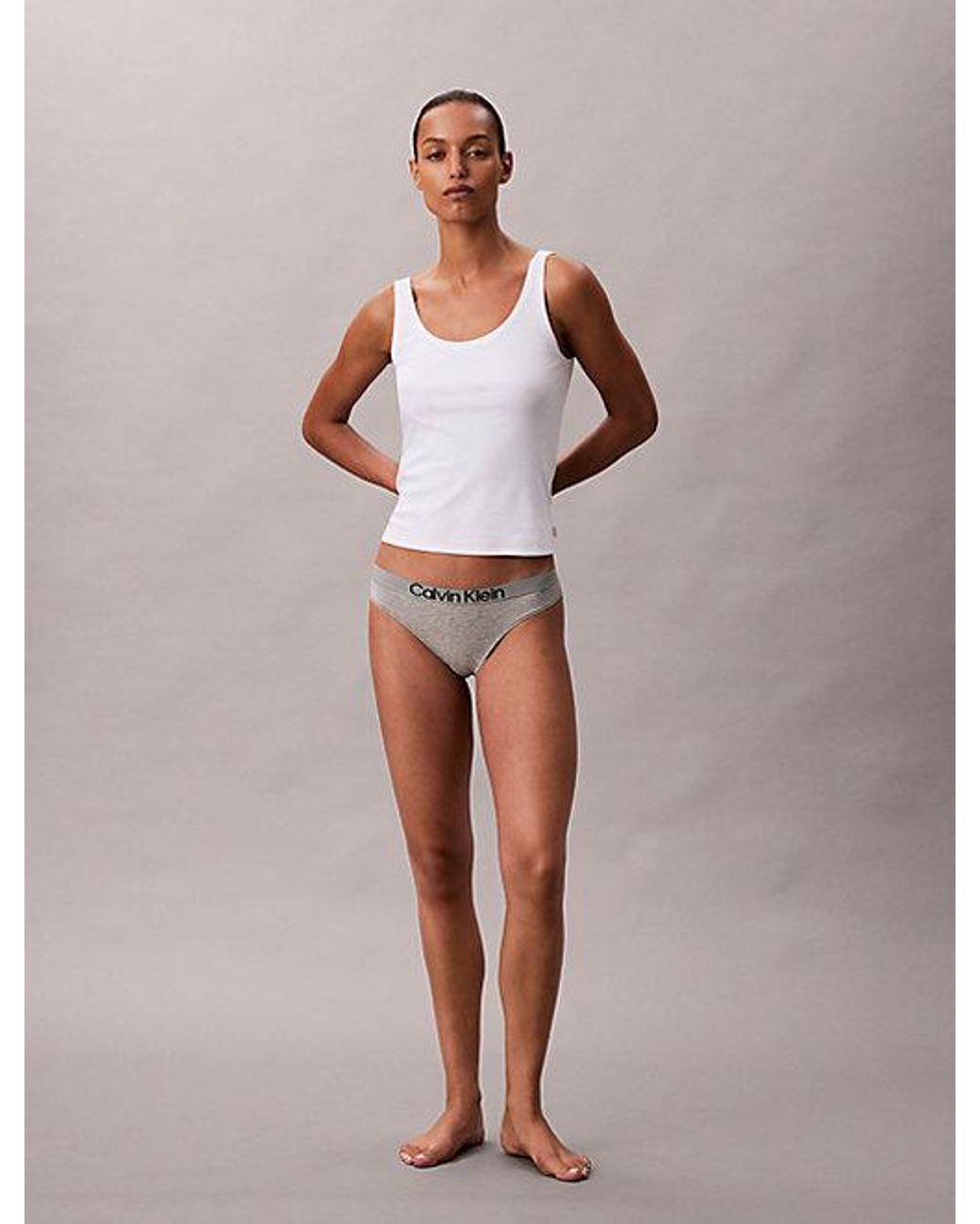 Calvin Klein Maximum Cotton Slips in het White