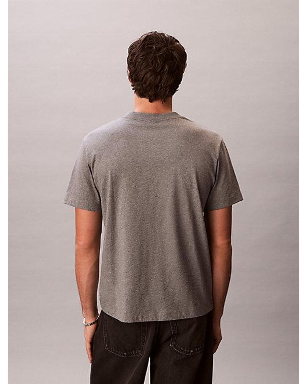 Calvin Klein Blue Jeans Monogram T-Shirt for men