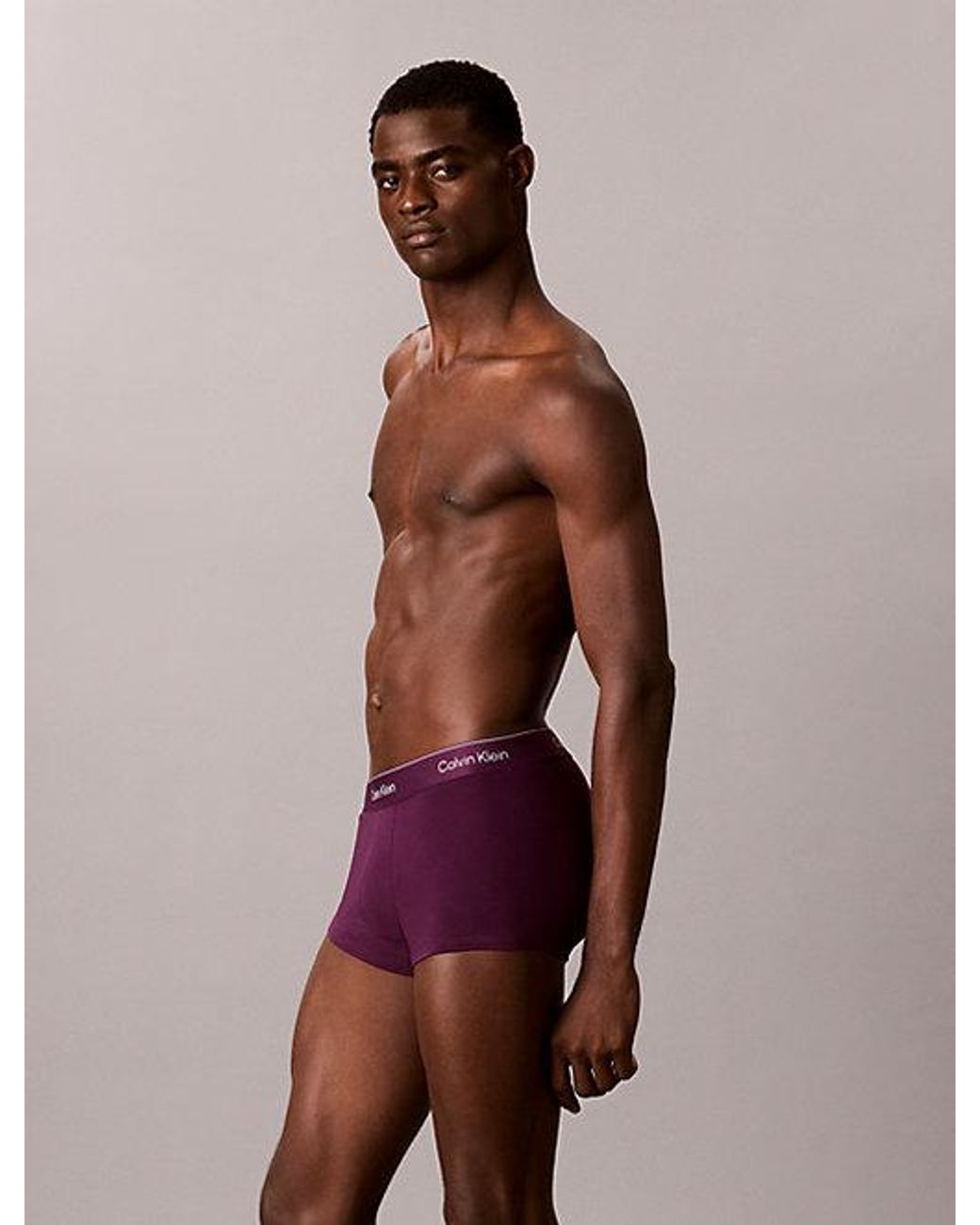 Calvin Klein Metallic 5 Pack Low Rise Trunks Icon Cotton Stretch for men