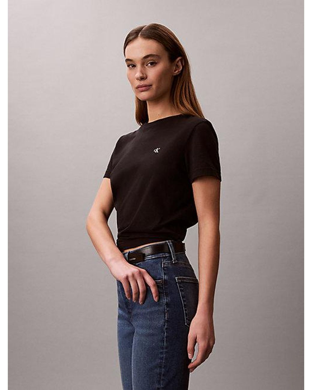 Calvin Klein Black Jeans Monogram T-Shirt