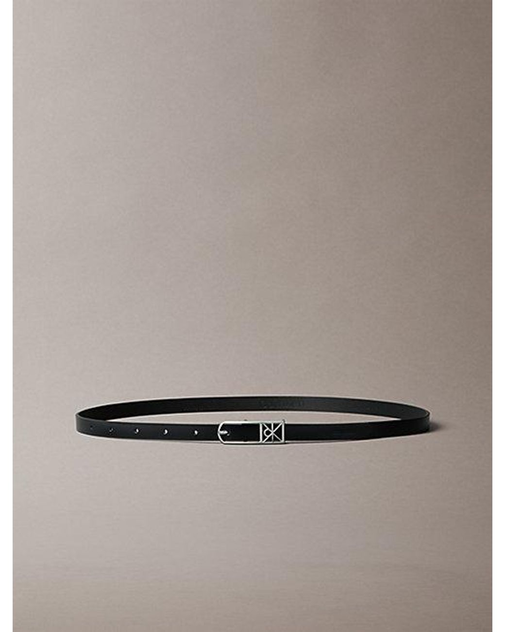 Calvin Klein Multicolor Slim Emblem Logo Buckle Belt