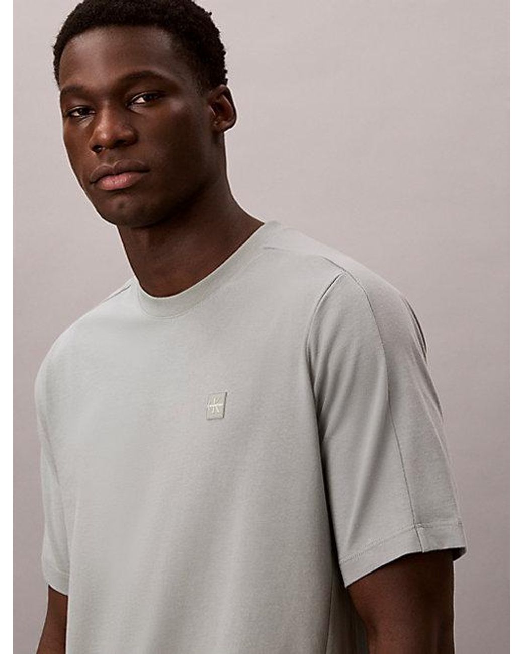 Calvin Klein Gray Sport Performance Cotton Blend Gym T-Shirt for men