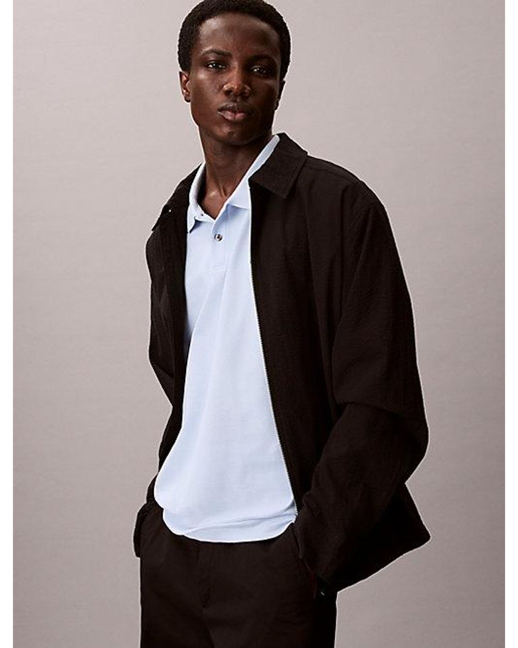 Calvin Klein White Cotton Piqué Polo Shirt for men