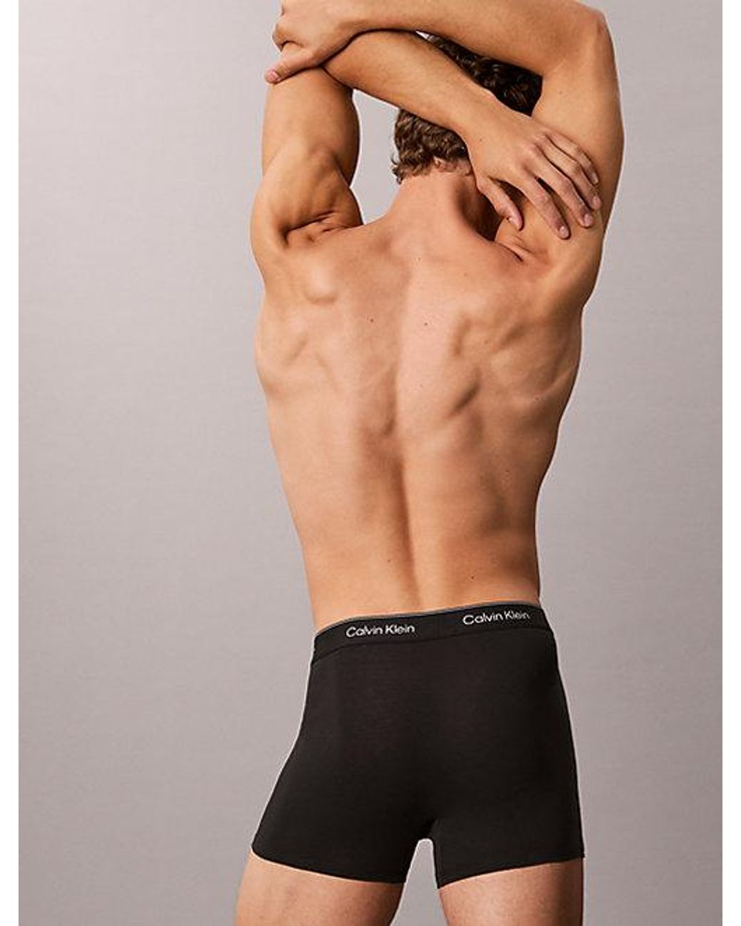 Calvin Klein Black 5 Pack Relaxed Trunks Icon Cotton Stretch for men